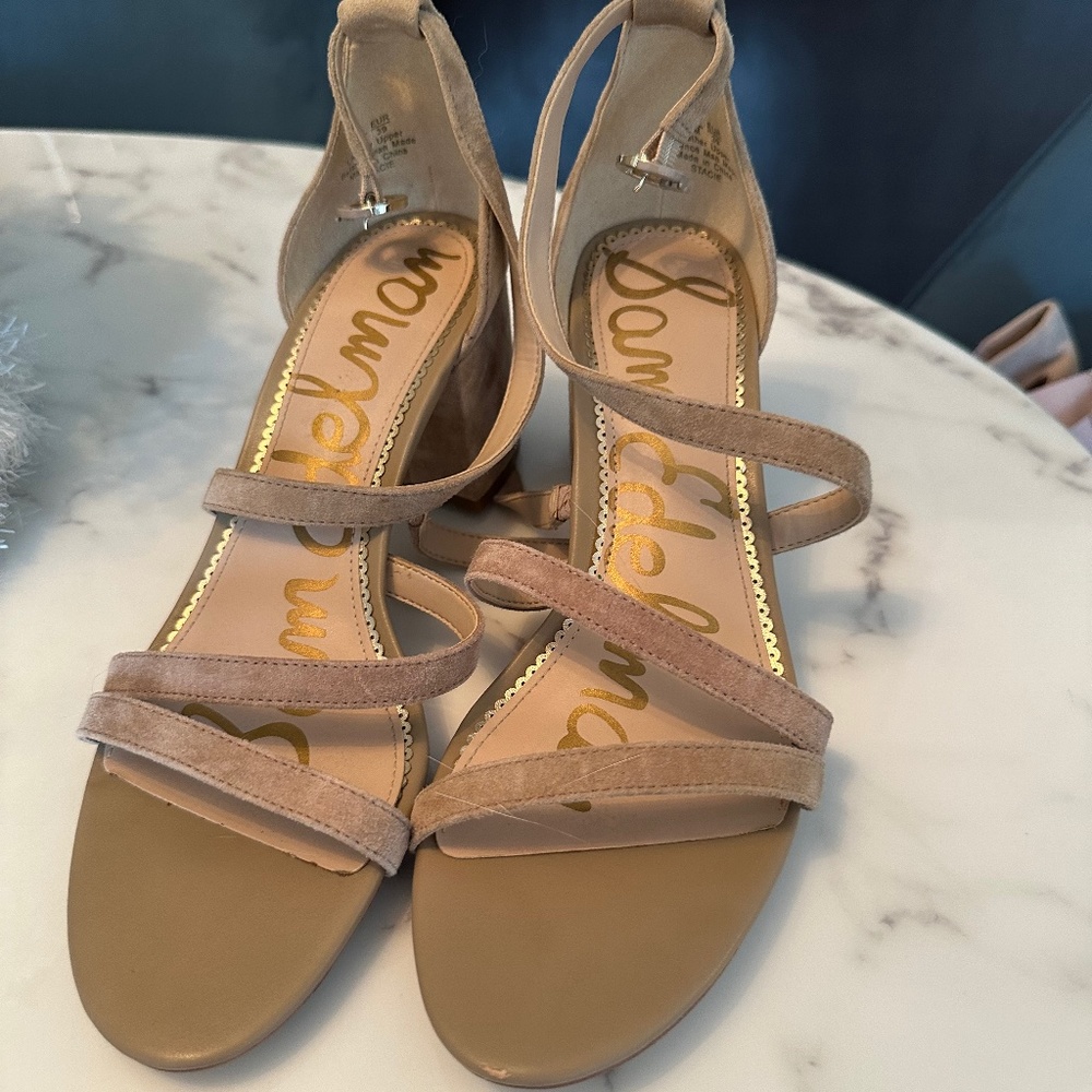 Steve Madden Nude Block Heels